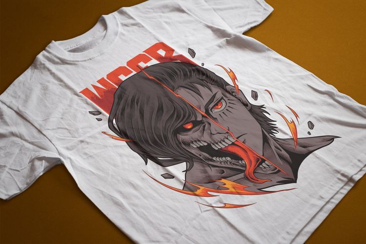 T-shirt Anime Attack on Titan